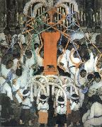 Diego Rivera Dancing oil painting on canvas